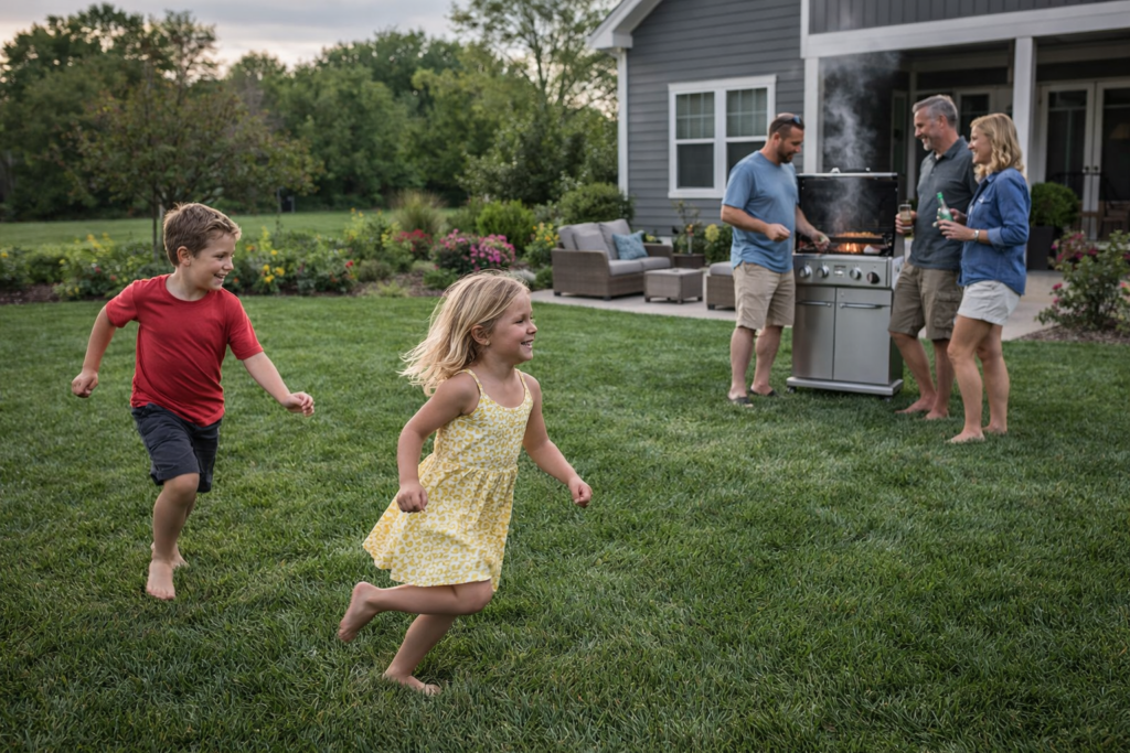 backyard never looked better at this mishawaka home
